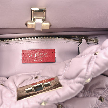 Valentino Garavani Nappa Spikeme Clutch Rose Quartz 6 of 9