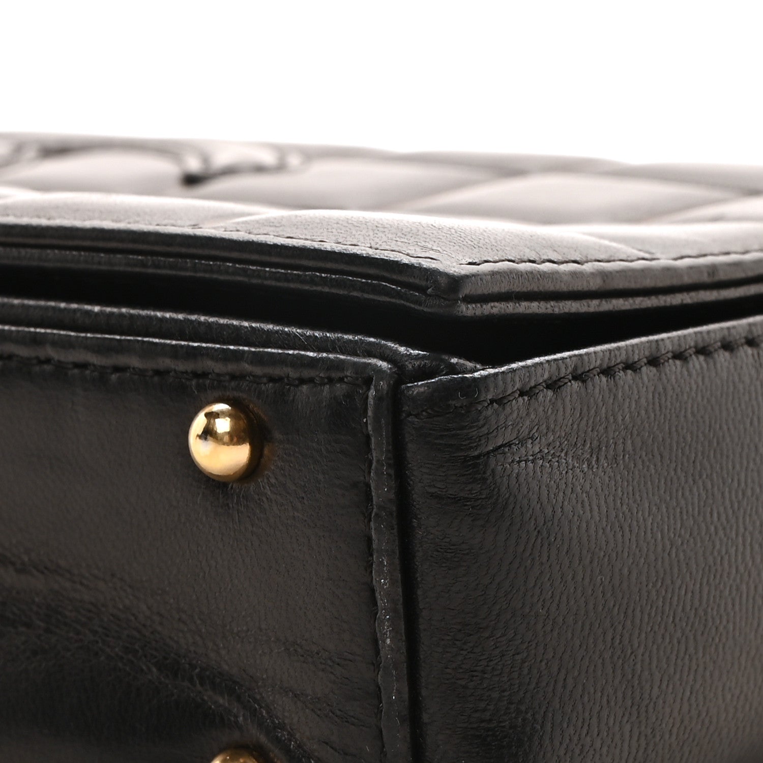 Chanel Lambskin Quilted CC Chocolate Bar Flap Black 10 of 10