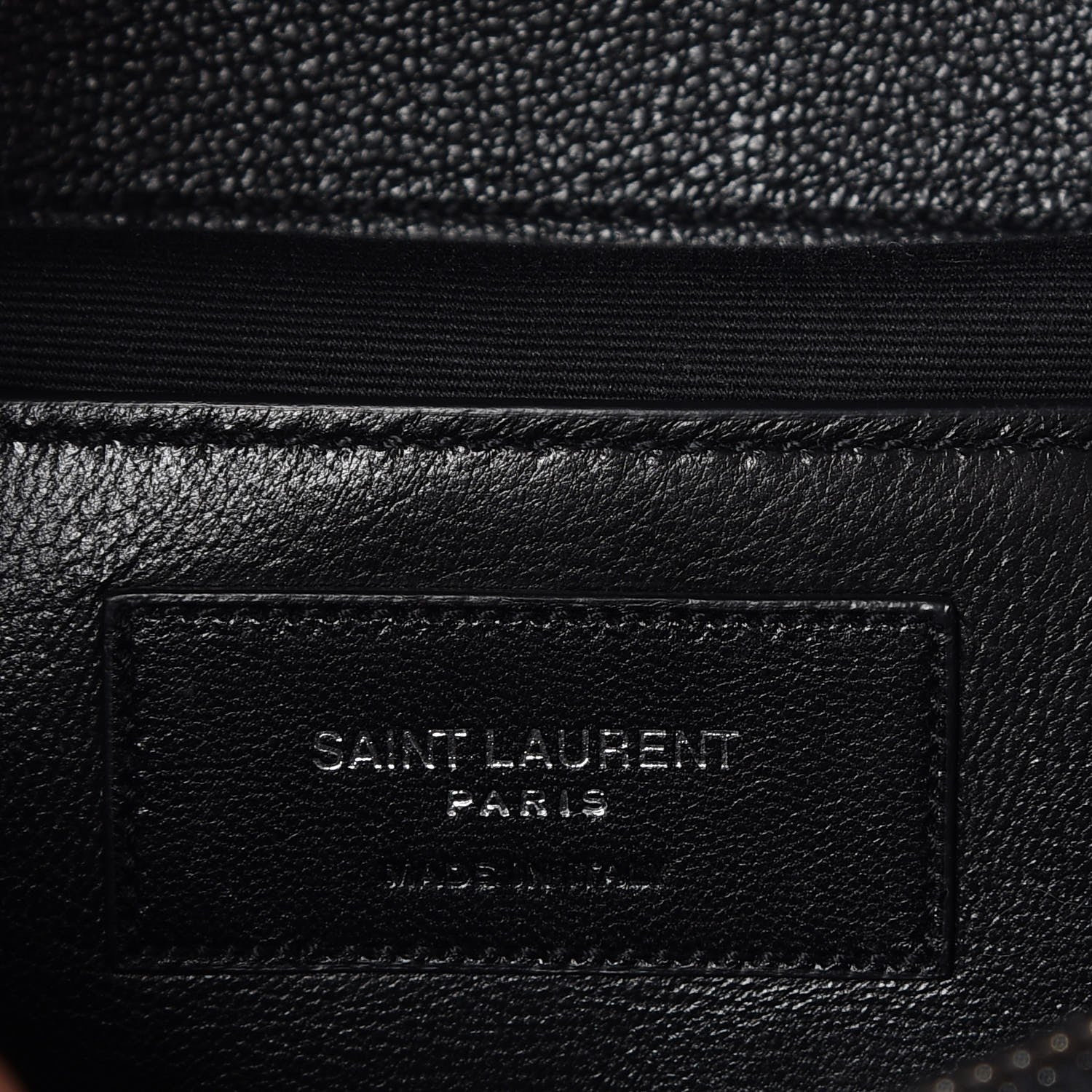 Saint Laurent Sheepskin Tri-quilt Monogram Large College Satchel Black 9 of 9