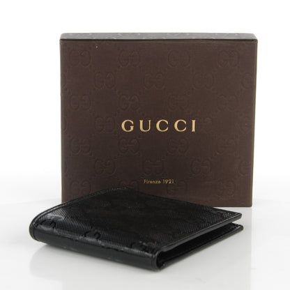 Gucci Imprime Monogram Avel Bi-Fold Wallet Black 4 of 7