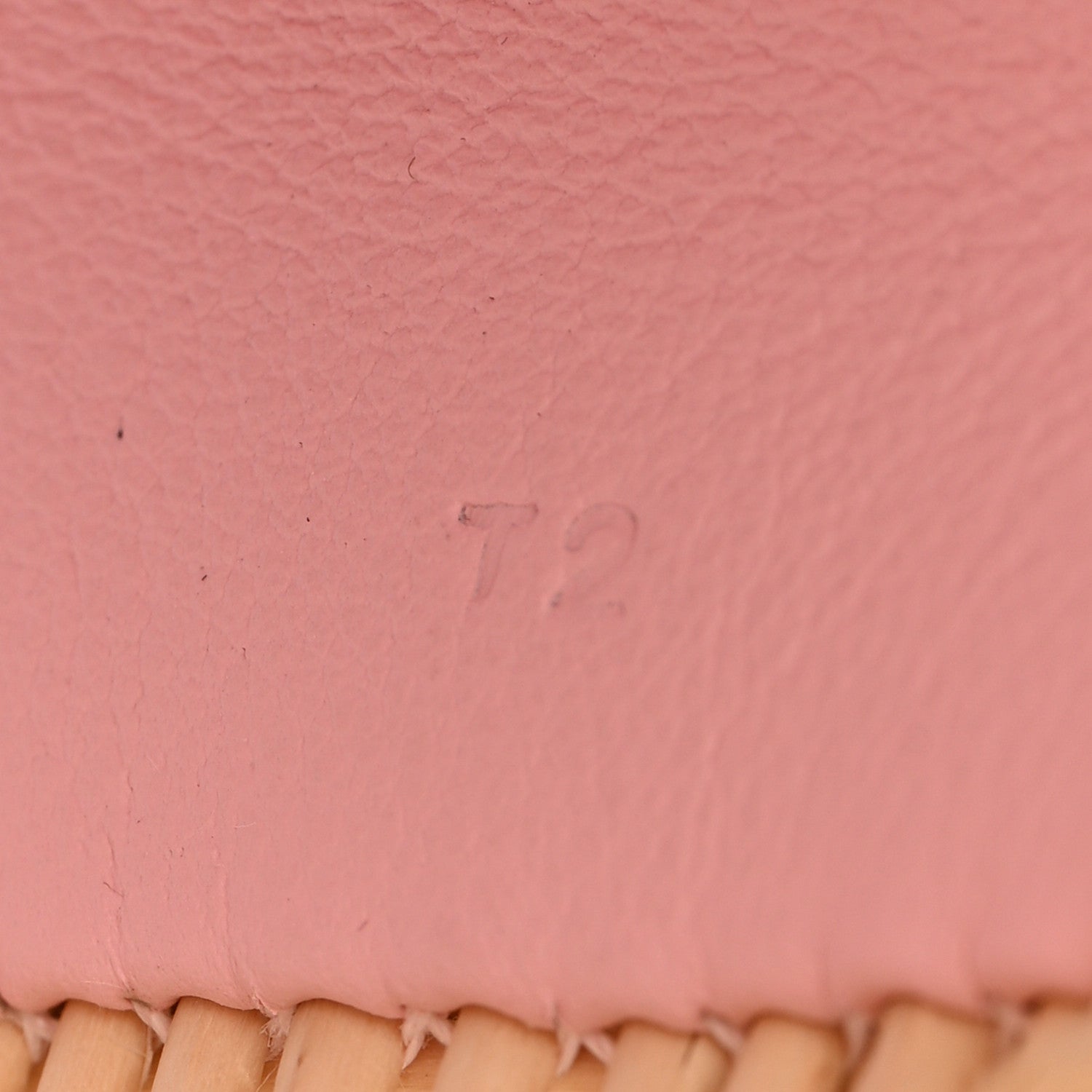 Hermes Wicker Swift Medor Picnic Cuff Bracelet T2 Rose Sakura 6 of 8