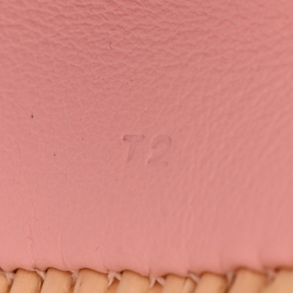 Hermes Wicker Swift Medor Picnic Cuff Bracelet T2 Rose Sakura 6 of 8