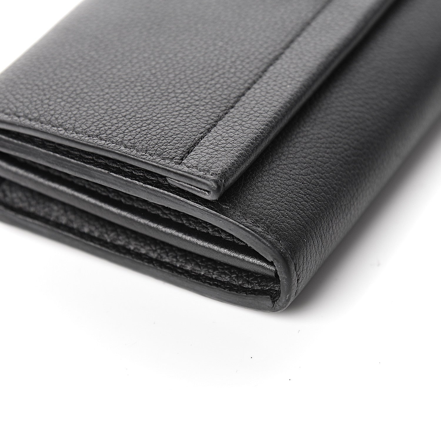 Louis Vuitton Calfskin Lockme II Wallet Black 9 of 11