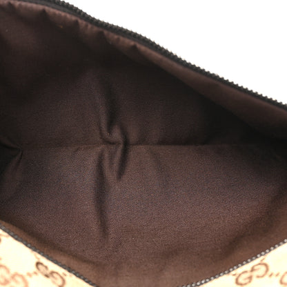 Gucci GG Monogram Double Pocket Belt Bag Dark Brown 5 of 14