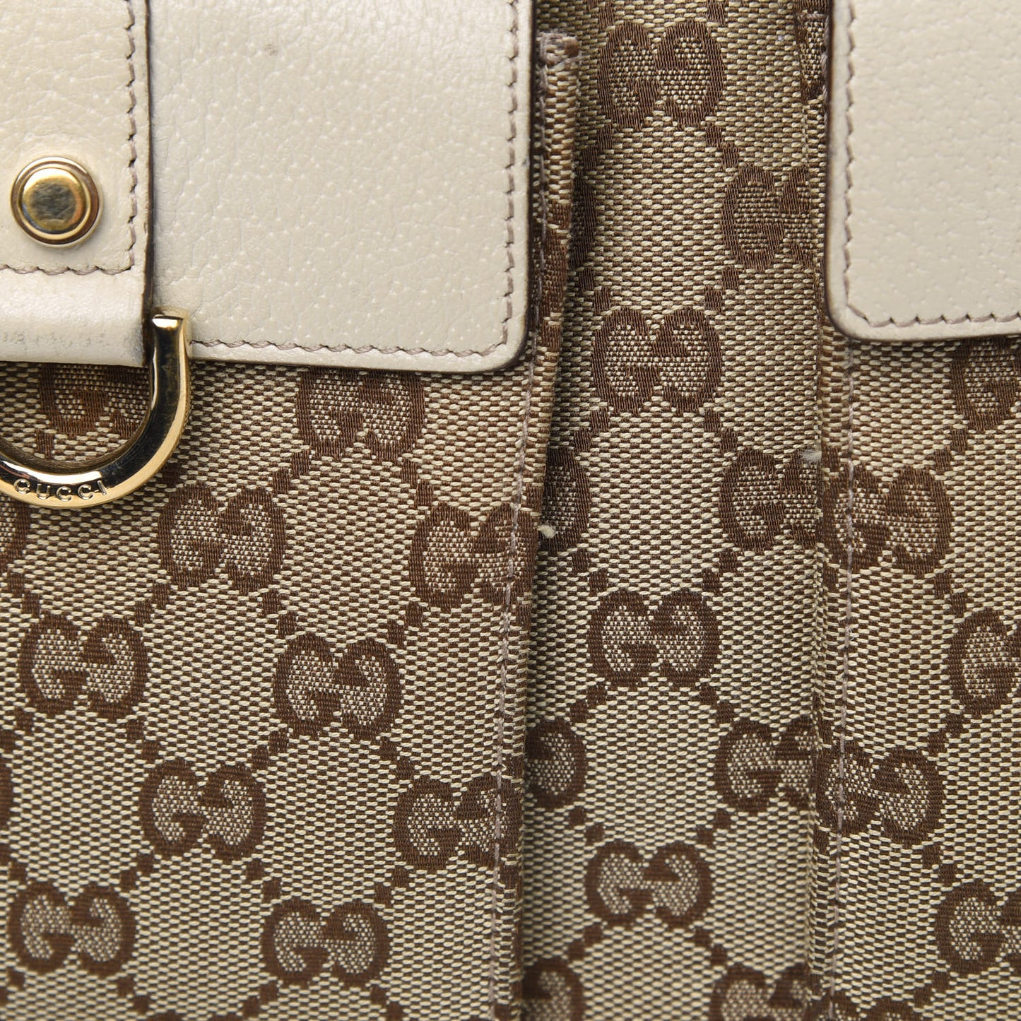 Monogram Medium Abbey Boston Off White