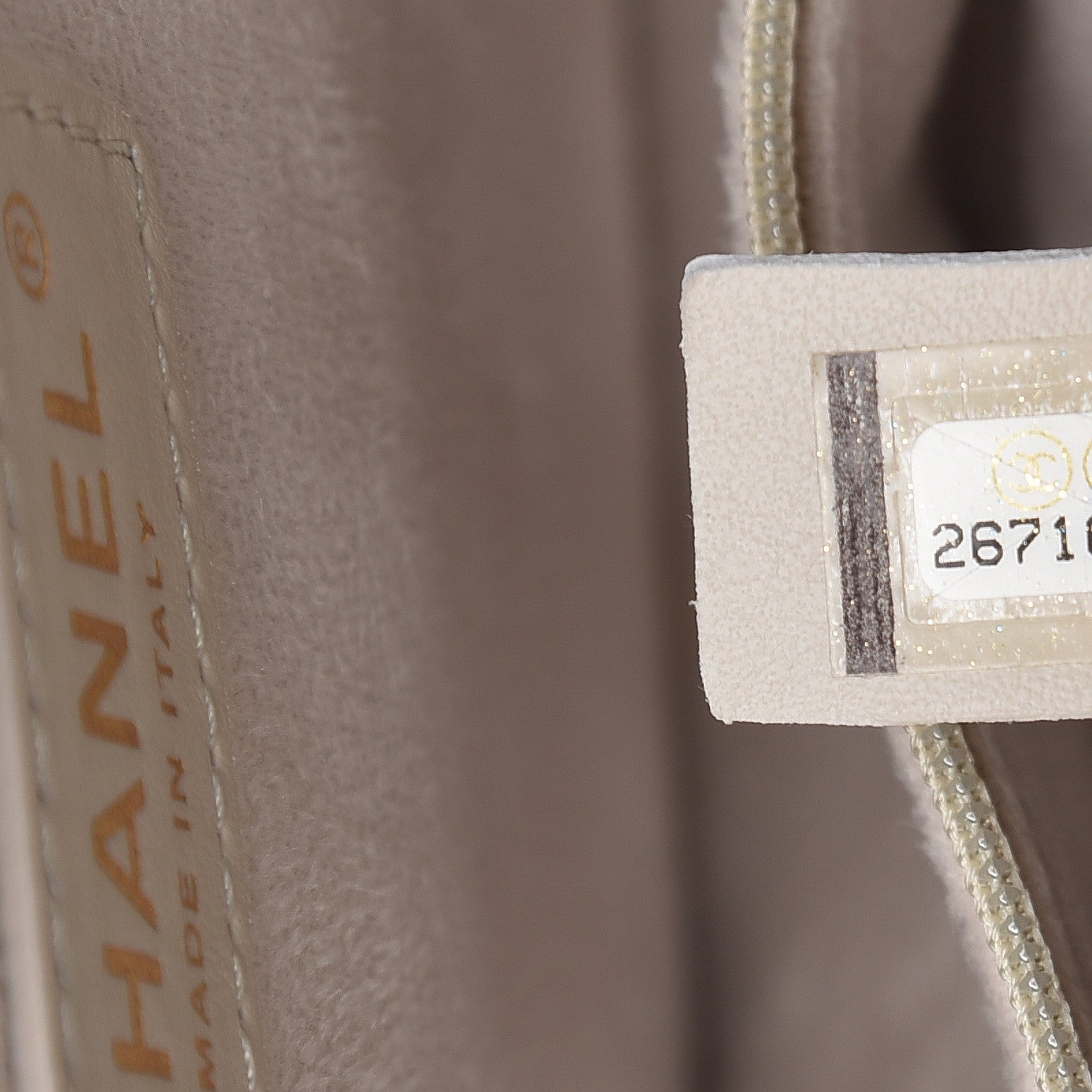 Chanel Caviar Small Studded Deauville Tote Ivory 8 of 13