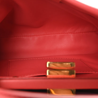Fendi Nappa Stacked Bar Mini Peekaboo Iconic Satchel Lampone 5 of 10
