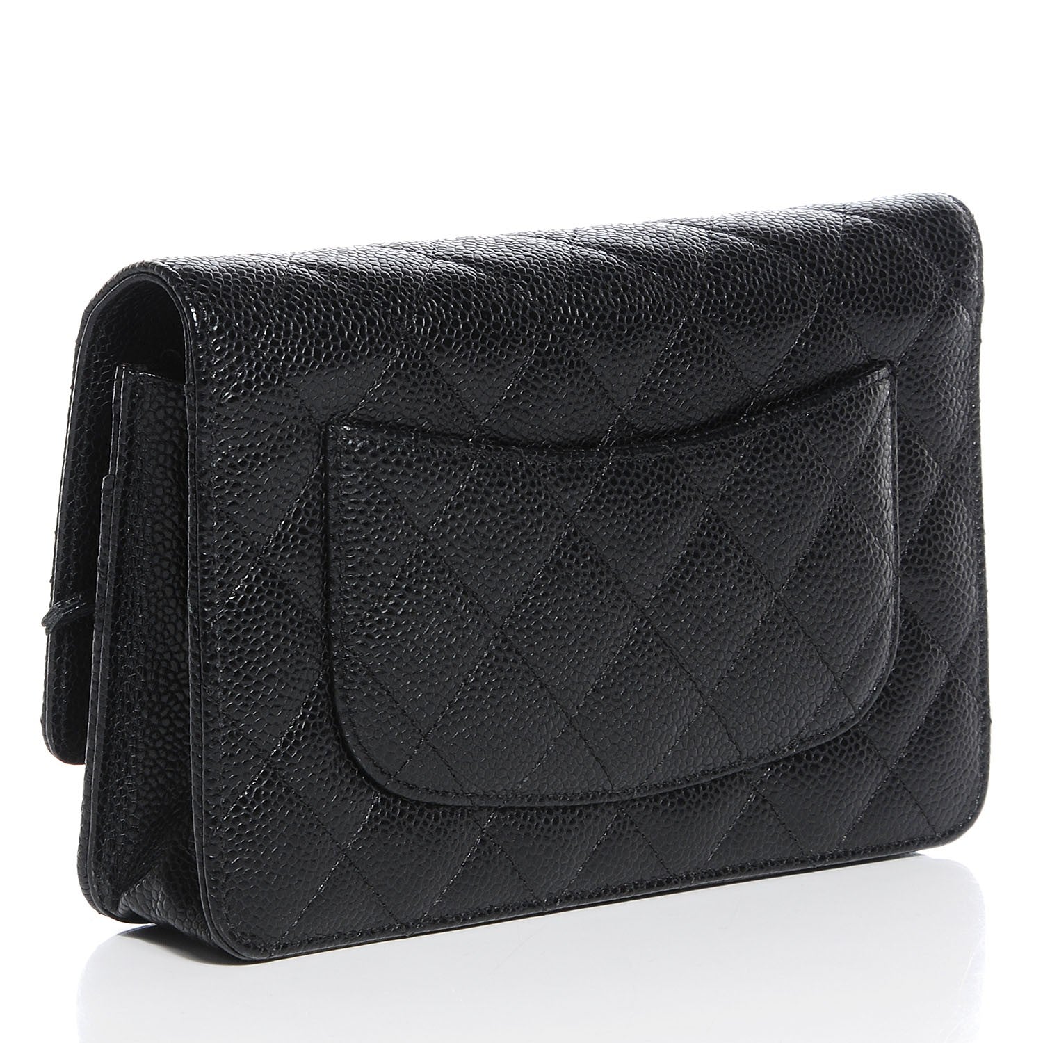 Chanel Caviar Quilted Wallet On Chain WOC Black 3 of 9