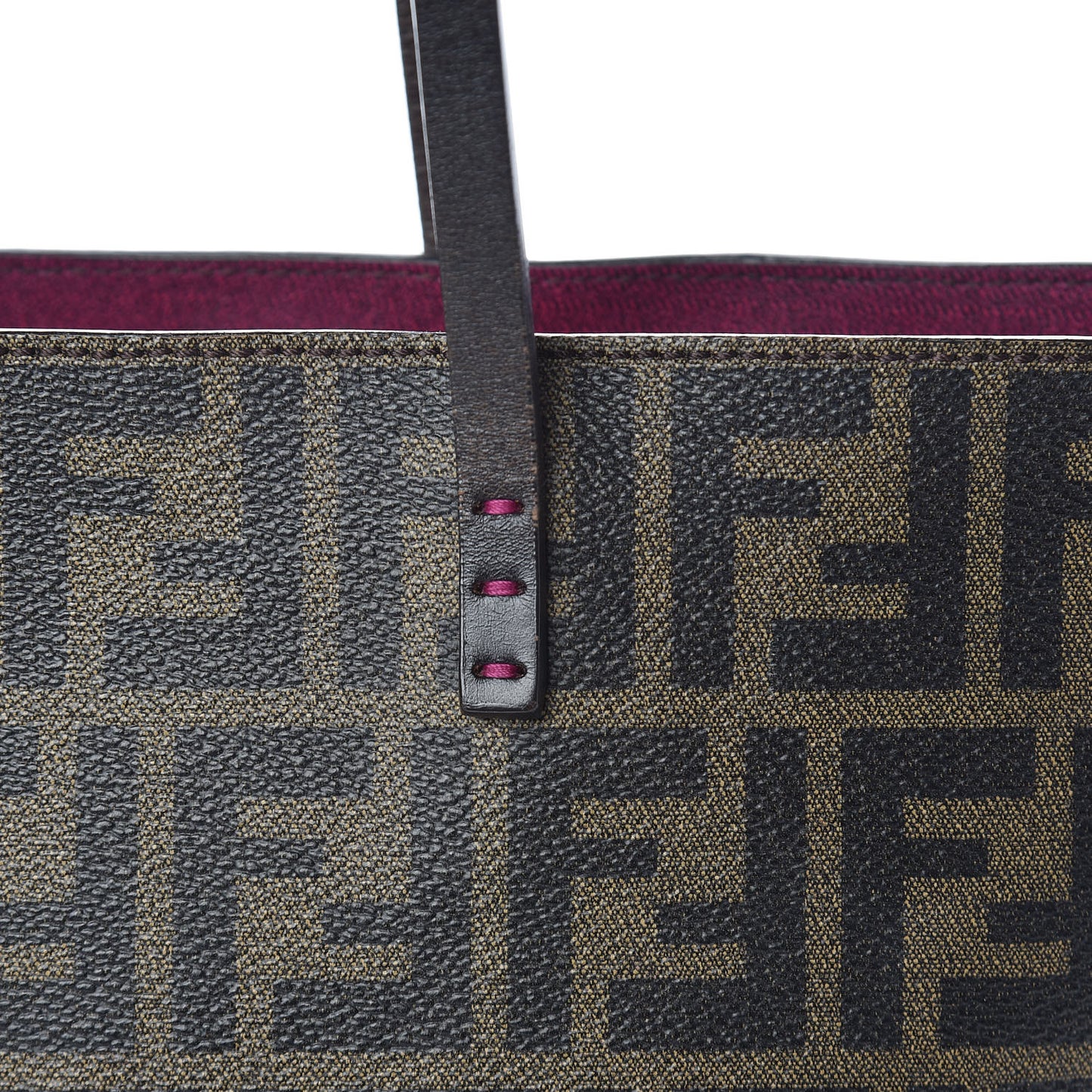 Zucca Spalmati Small Roll Tote Tobacco Fuxia