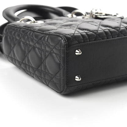 Christian Dior Lambskin Cannage Small Lucky Badges My Lady Dior Black 6 of 9