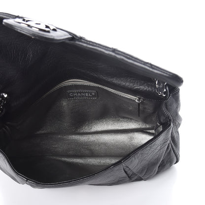 Chanel Distressed Lambskin Lady Braid Flap Black 5 of 9
