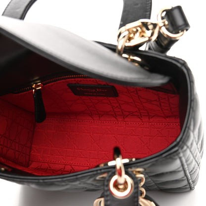 Christian Dior Lambskin Cannage Small My ABCDior Lady Dior Black 5 of 10