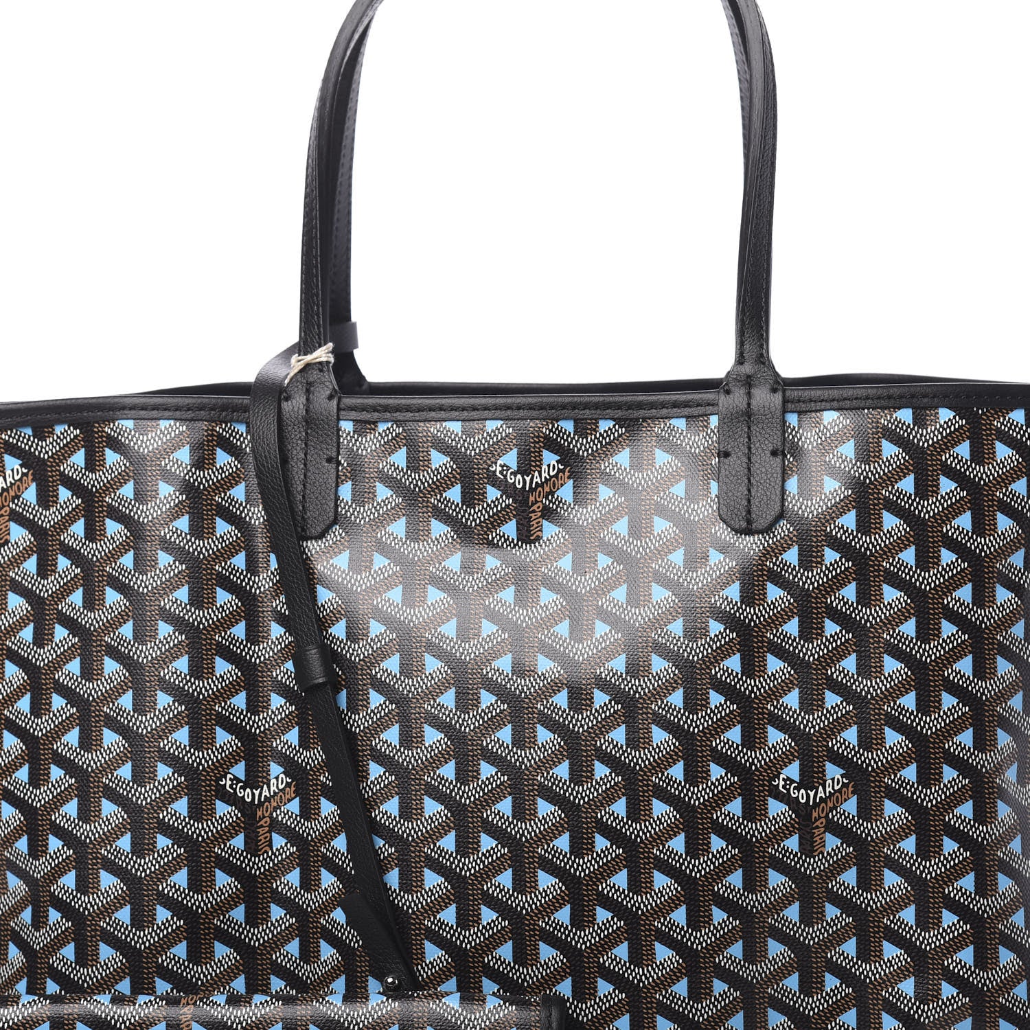 Goyard Goyardine Saint Louis Claire Voie PM Black Blue 9 of 11