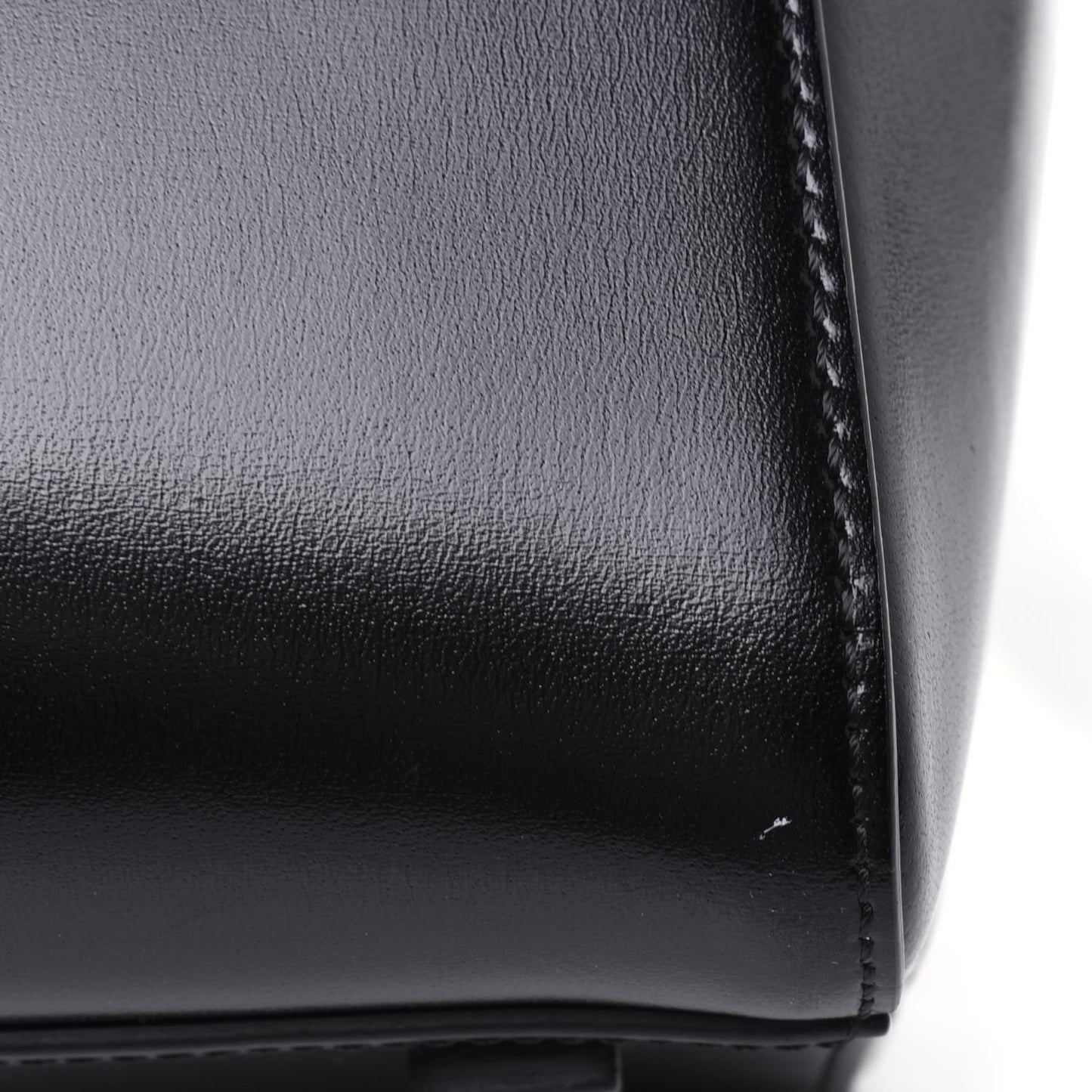 Shiny Lord Calfskin Mini Antigona Black