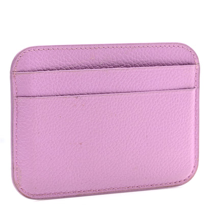 Balenciaga Grained Calfskin Logo Cash Rounded Card Holder Lilac Black 3 of 8