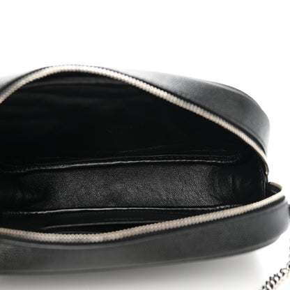 Saint Laurent Grain De Poudre Matelasse Monogram Mini Lou Camera Bag Black 5 of 11