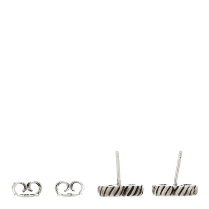 Gucci Sterling Silver Torchon Double G Earrings 3 of 5