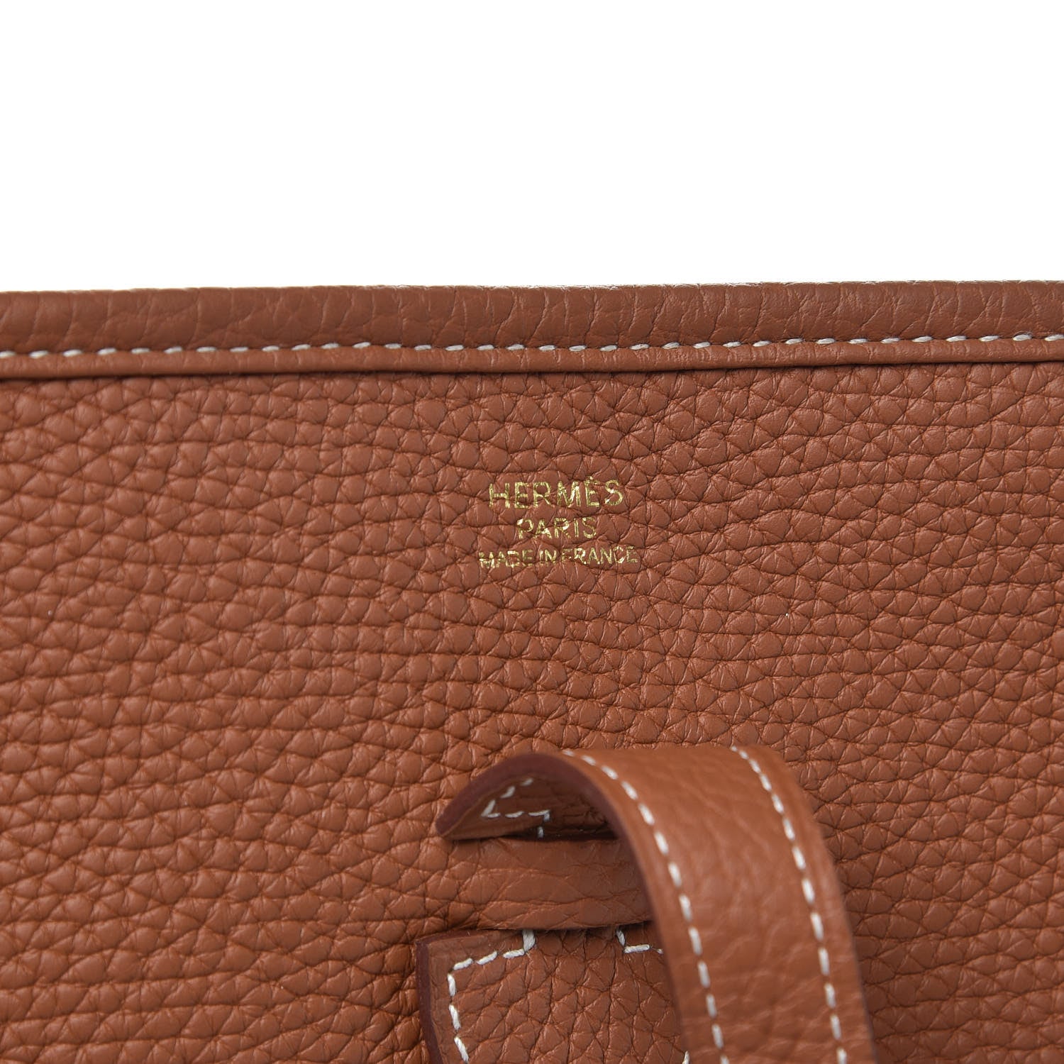 Hermes Taurillon Clemence Evelyne III PM Gold 6 of 9