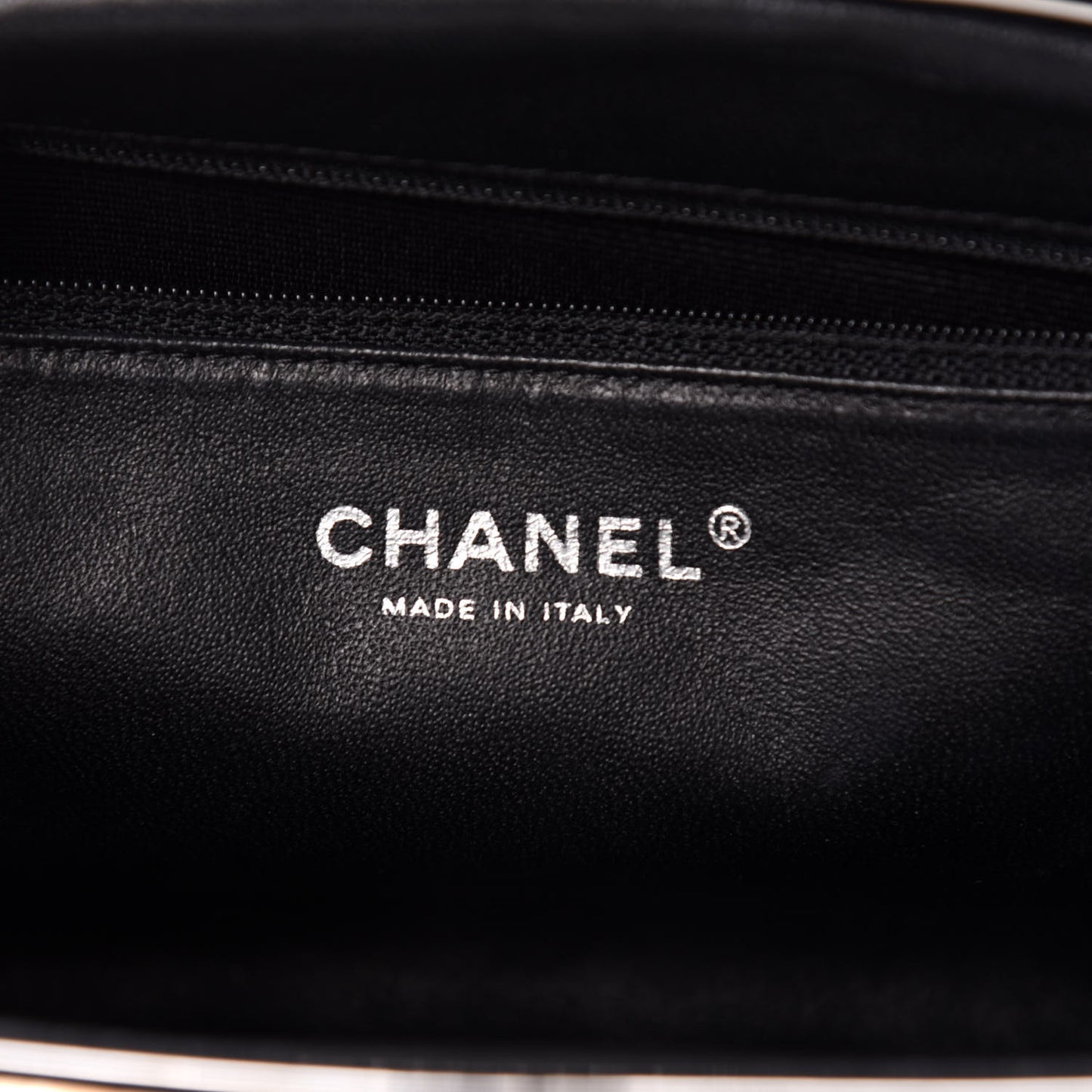 Lambskin Perforated Timeless Clutch Black