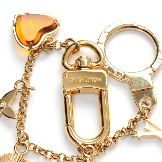 Bee Flower Chain Key Charm