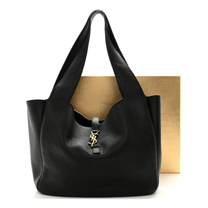 Saint Laurent Grained Deerskin Bea Tote Black 11 of 11