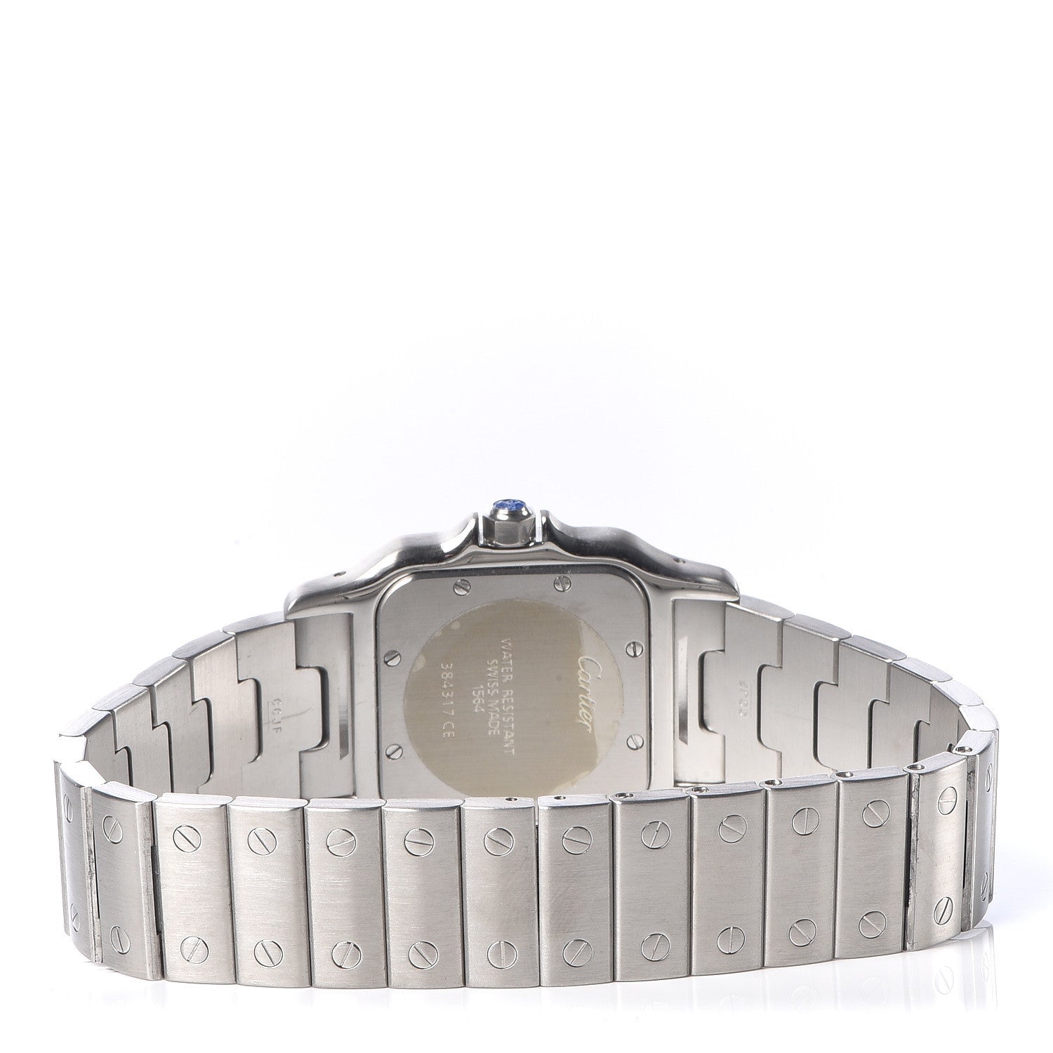 Cartier Stainless Steel 29mm Santos De Galbee Quartz Watch 4 of 9
