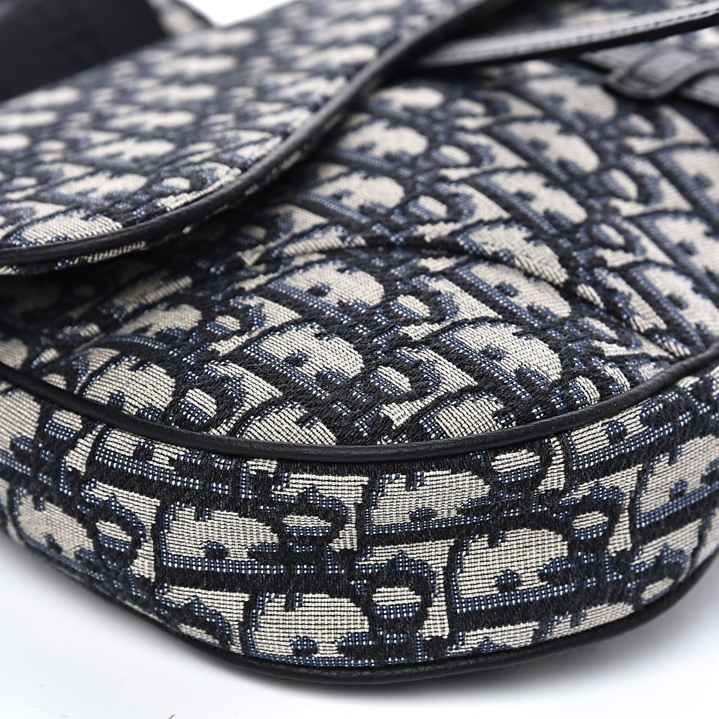 Oblique Mens Saddle Bag Blue