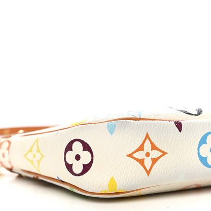 Louis Vuitton Monogram Multicolor Pochette Accessories White 9 of 10