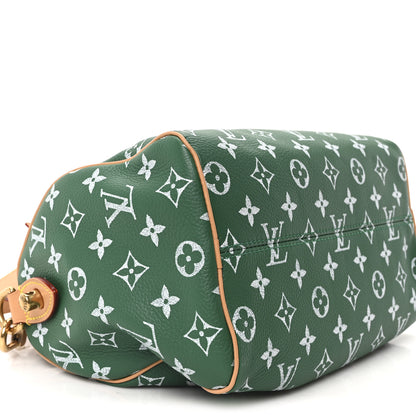 Louis Vuitton Calfskin Monogram Speedy P9 Bandouliere 25 Green 10 of 12