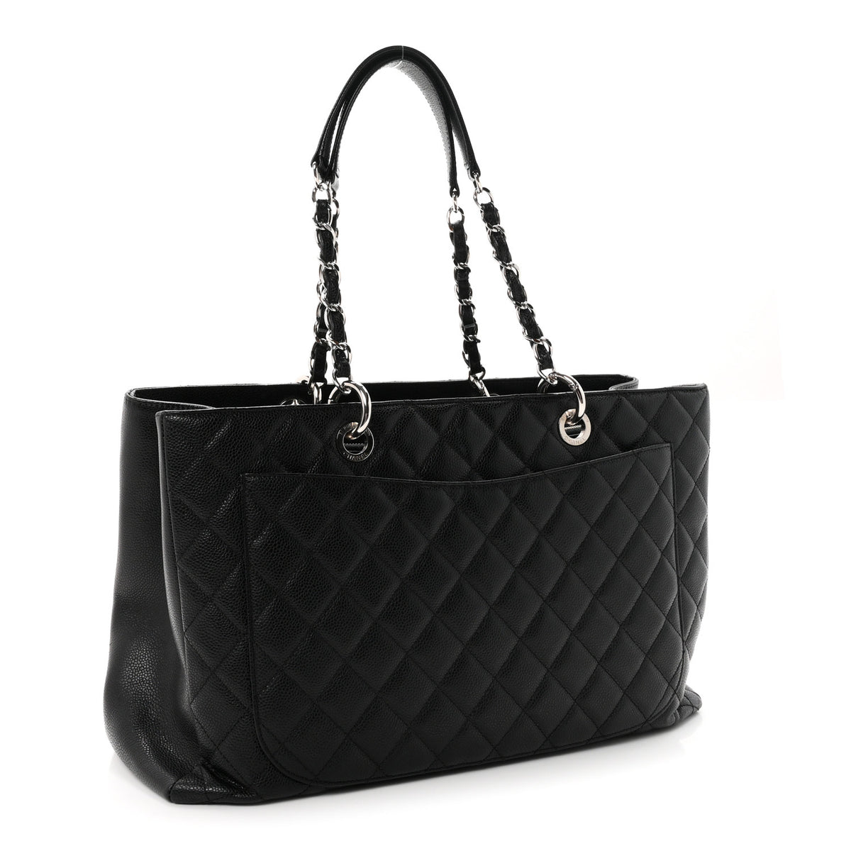 Caviar Quilted XL Grand Shopping Tote GST Black
