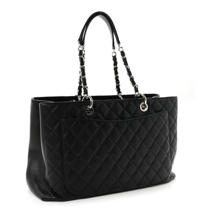 Chanel Caviar Quilted XL Grand Shopping Tote GST Black 3 of 12