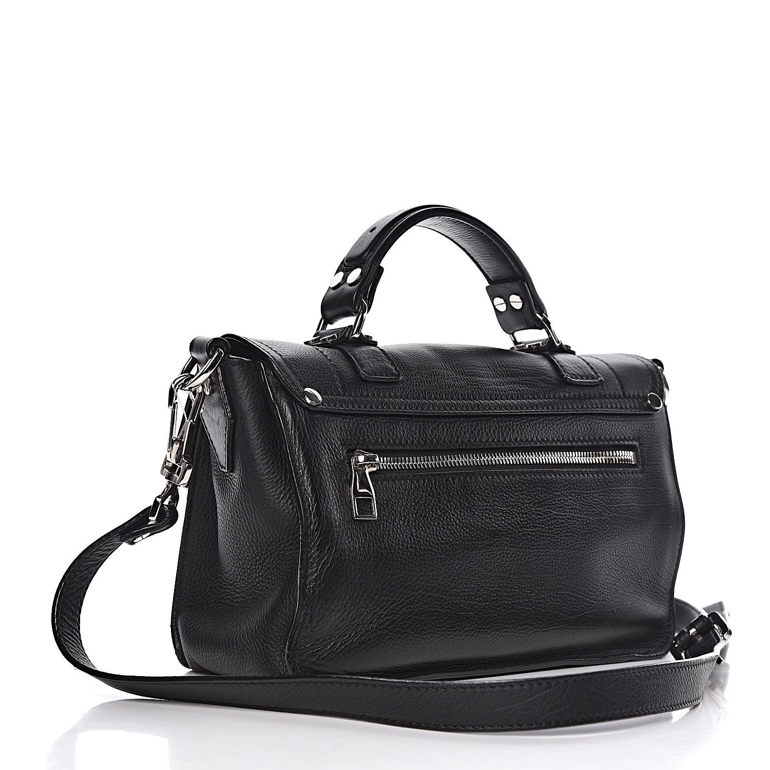 Proenza Schouler Grained Calfskin Tiny PS1 Satchel Black 3 of 13
