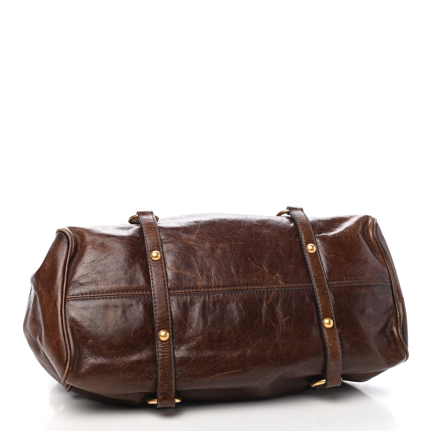 Miu Miu Vitello Lux Medium Bow Bag Brown 3 of 9