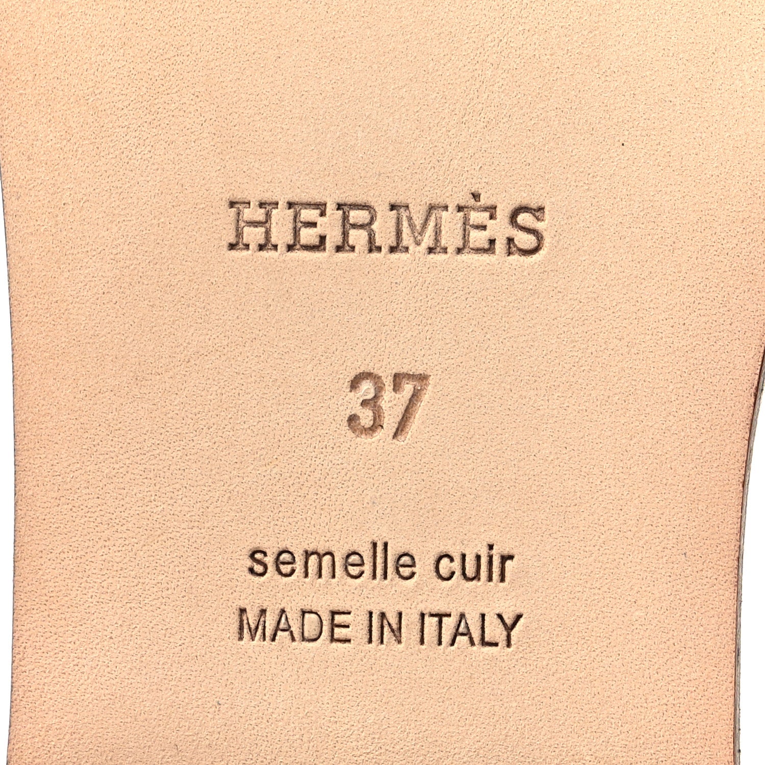 Hermes Calfskin Oran Sandals 37 Bleu Zanzibar 6 of 8