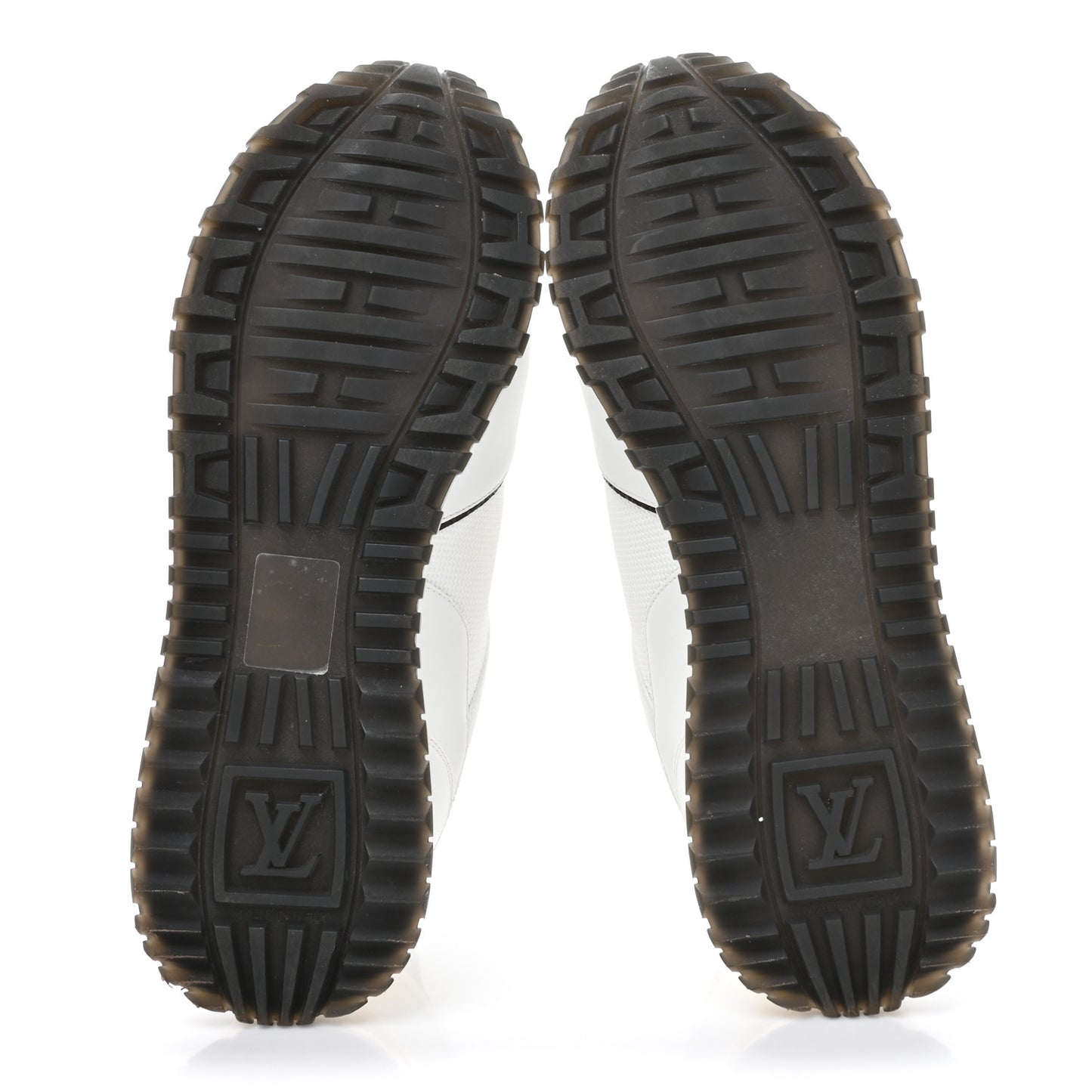 Calfskin Monogram Run Away Sneakers 37 White