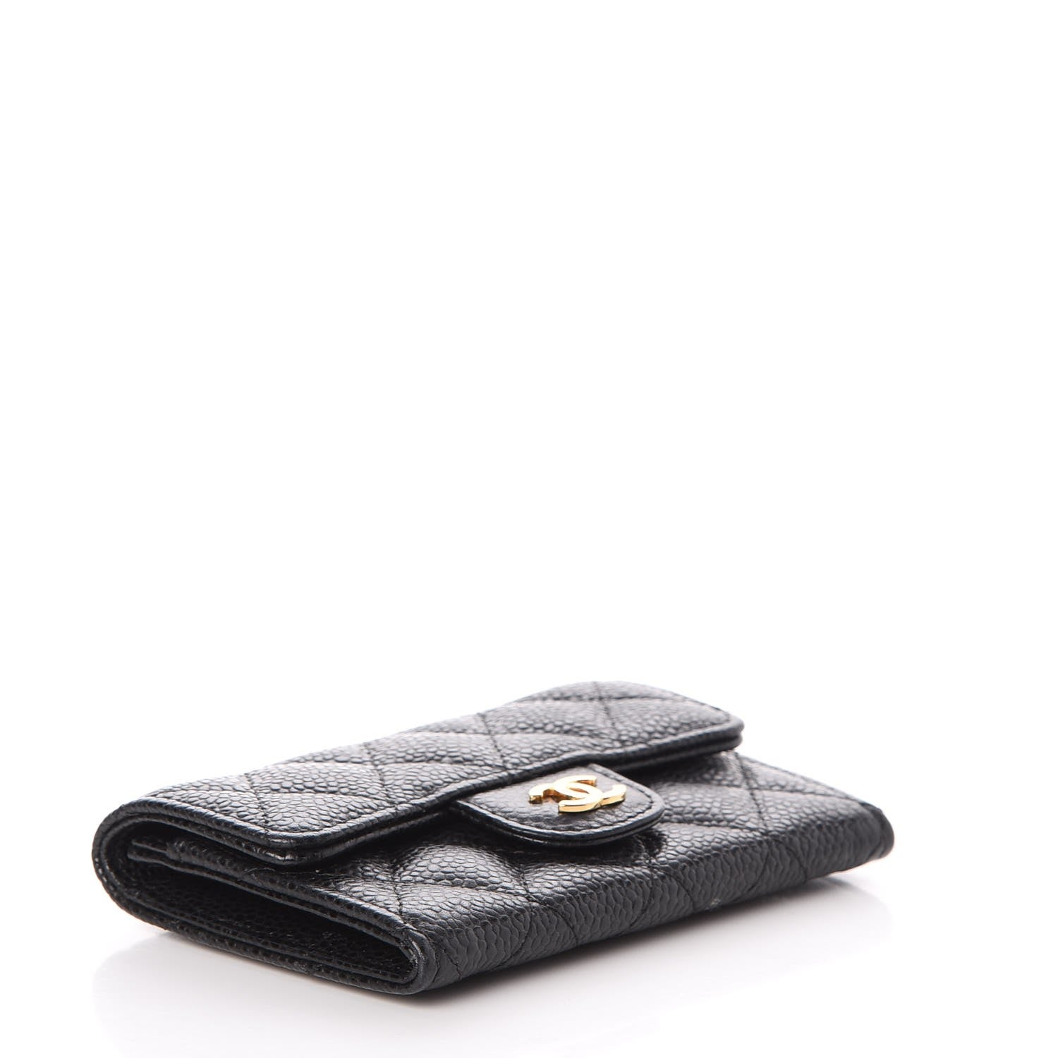 Chanel Caviar Quilted Flap Card Holder Black 4 of 10