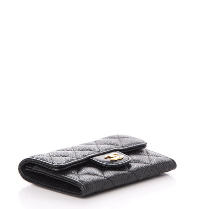 Chanel Caviar Quilted Flap Card Holder Black 4 of 10