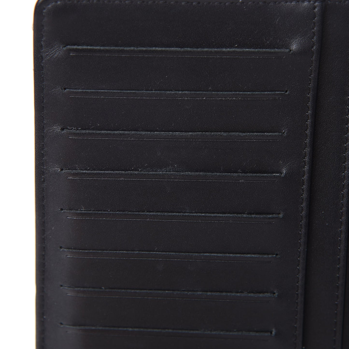 Patent Quilted Brilliant Yen Wallet Black