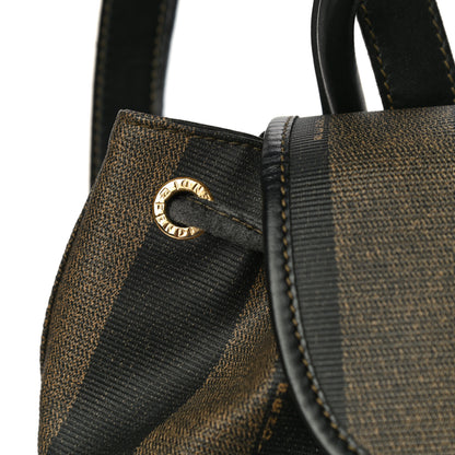 Fendi Coated Canvas Pequin Drawstring Backpack Tobacco 11 of 19