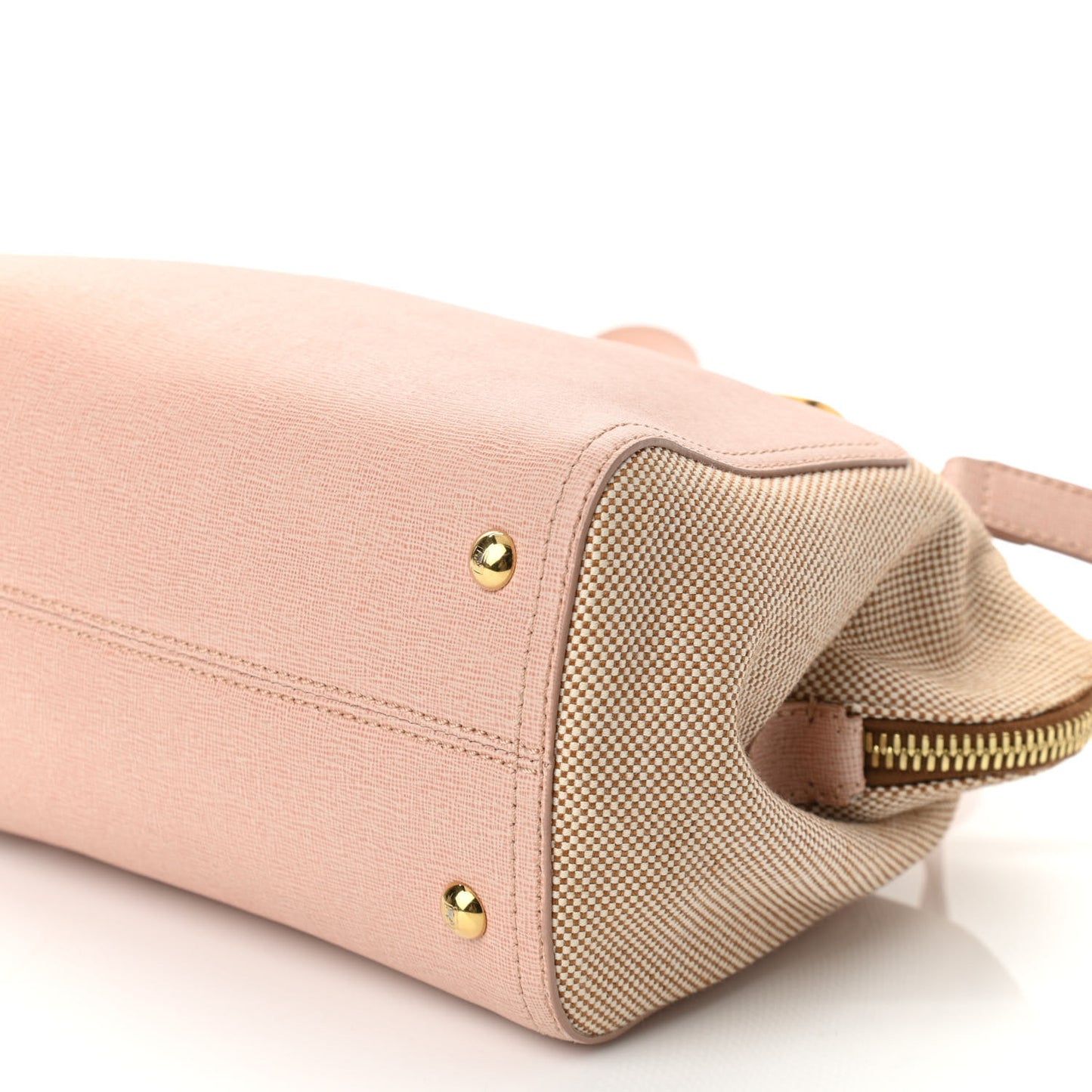Vitello Elite Canvas Small Chameleon Tote Beige Cipria