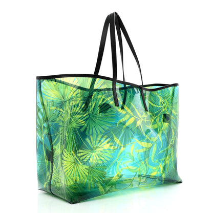 Versace PVC Jungle Printed Tote Green Black Multicolor 3 of 11