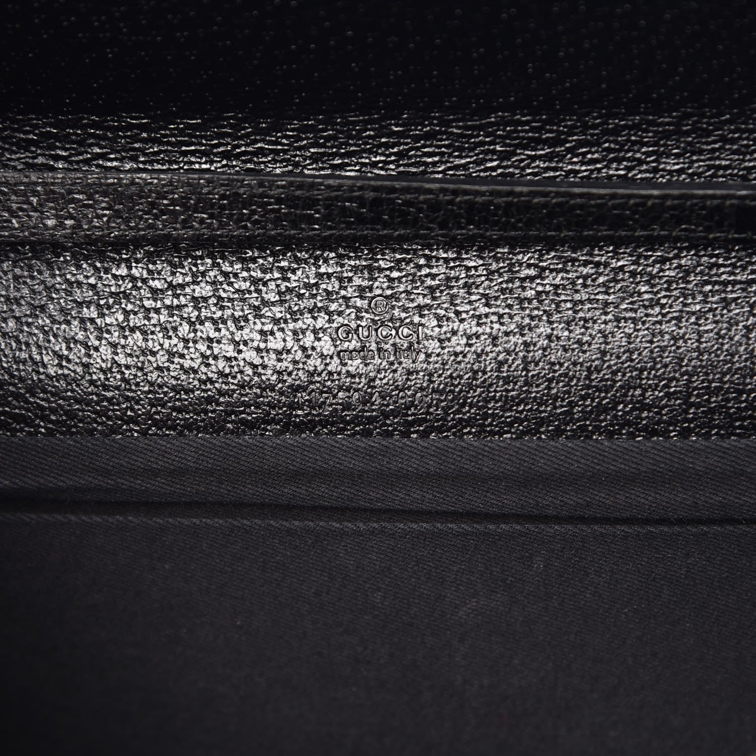 Gucci Monogram Bamboo Bar Clutch Black 6 of 7