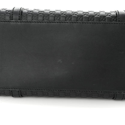 Gucci Soft Microguccissima Small Zippered Satchel Black 11 of 11