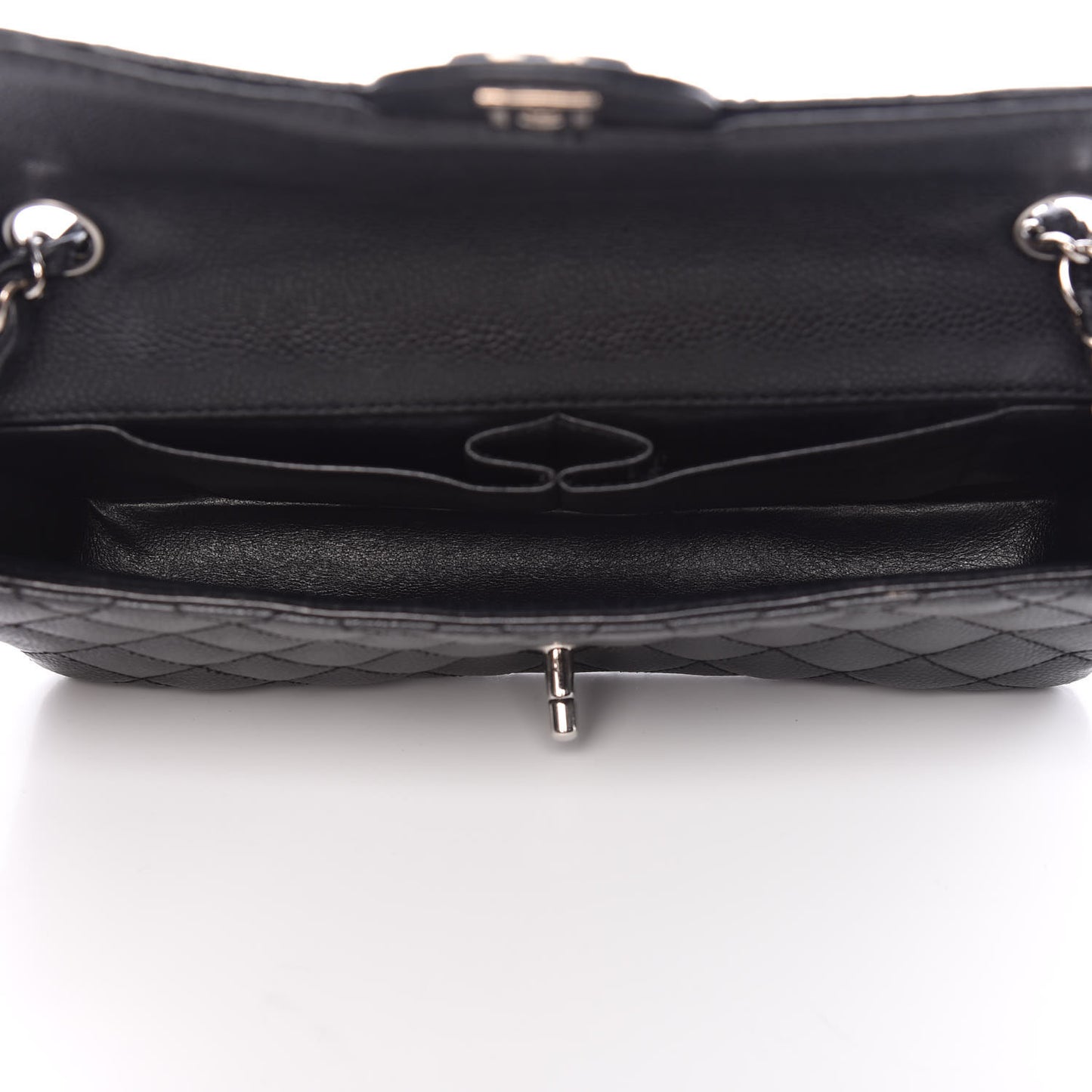 Caviar Quilted East West Flap Black