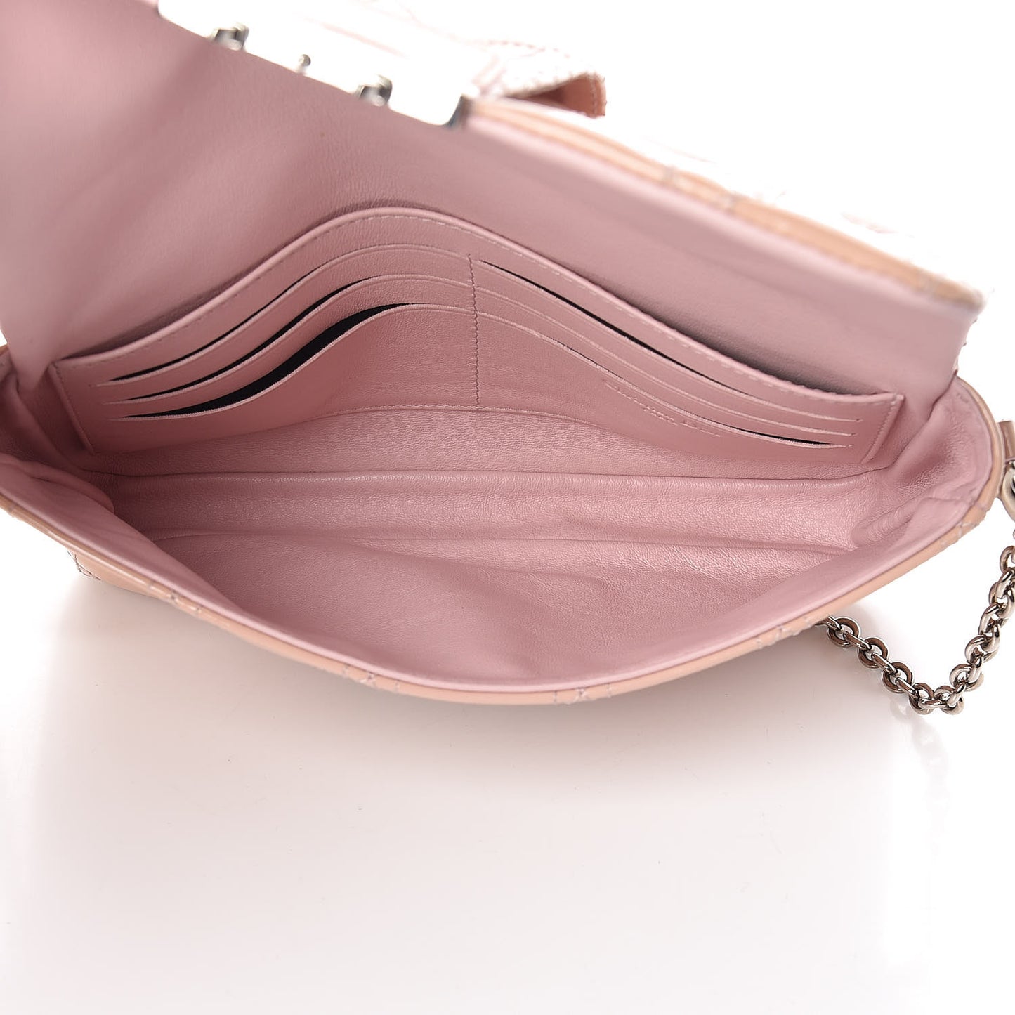 Patent Cannage Miss Dior Promenade Pouch Pink