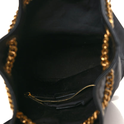 Saint Laurent Lambskin Matelasse Monogram Joe Backpack Black 5 of 9