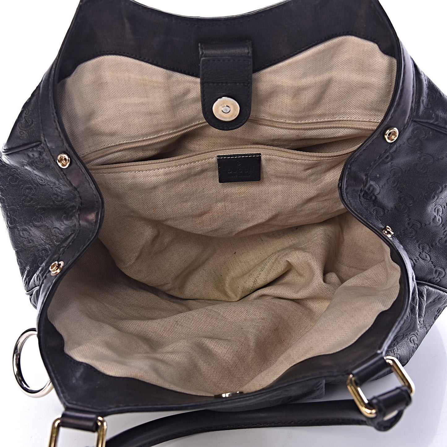 Guccissima Medium Sukey Tote Black