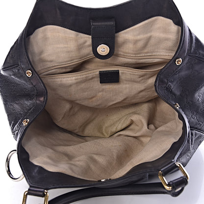 Gucci Guccissima Medium Sukey Tote Black 5 of 16