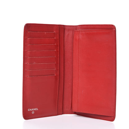 Chanel Caviar Timeless CC Yen Wallet Red 5 of 17