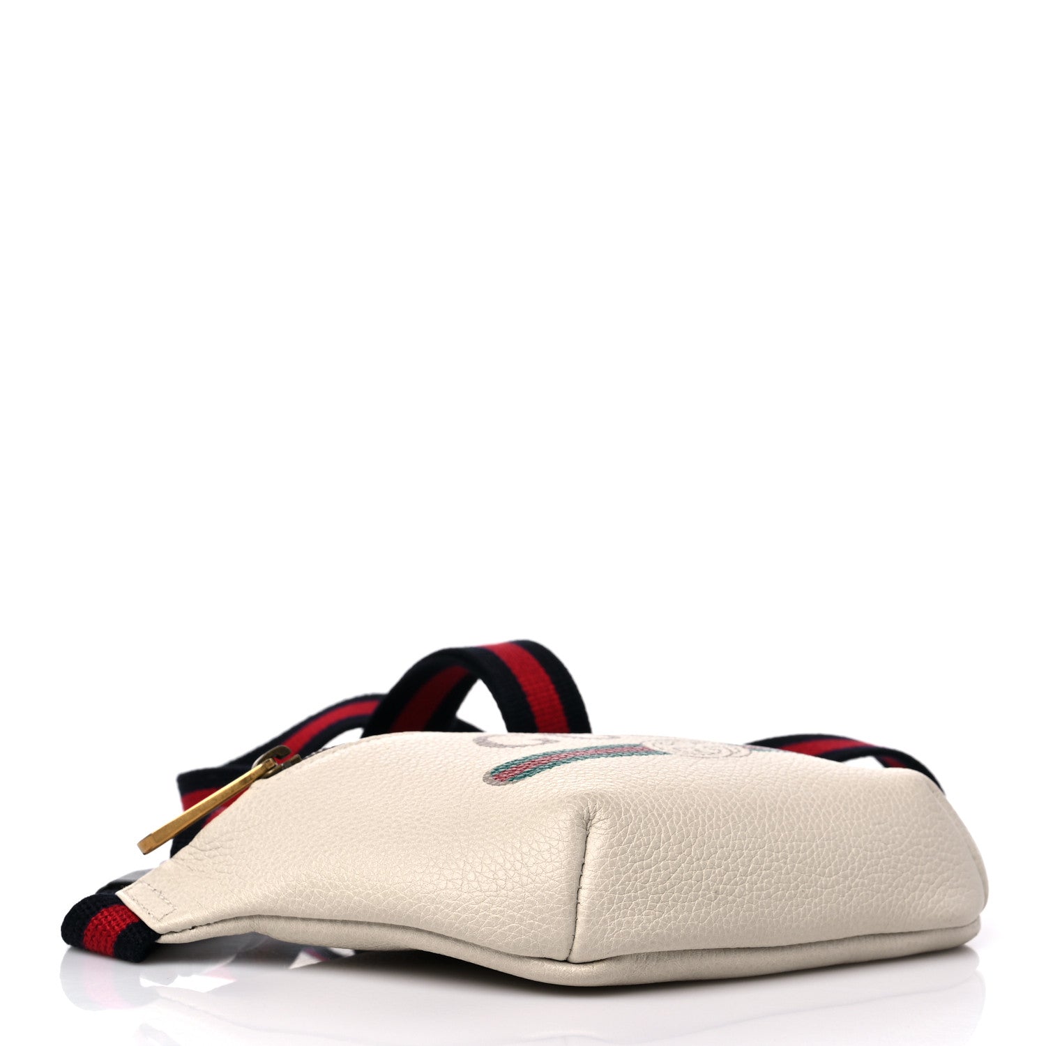 Gucci Grained Calfskin Small Logo Belt Bag White 4 of 10